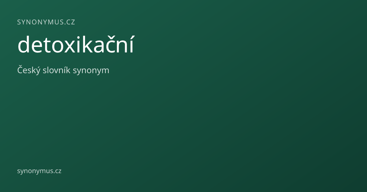 Náhled odkazu: detoxikační
