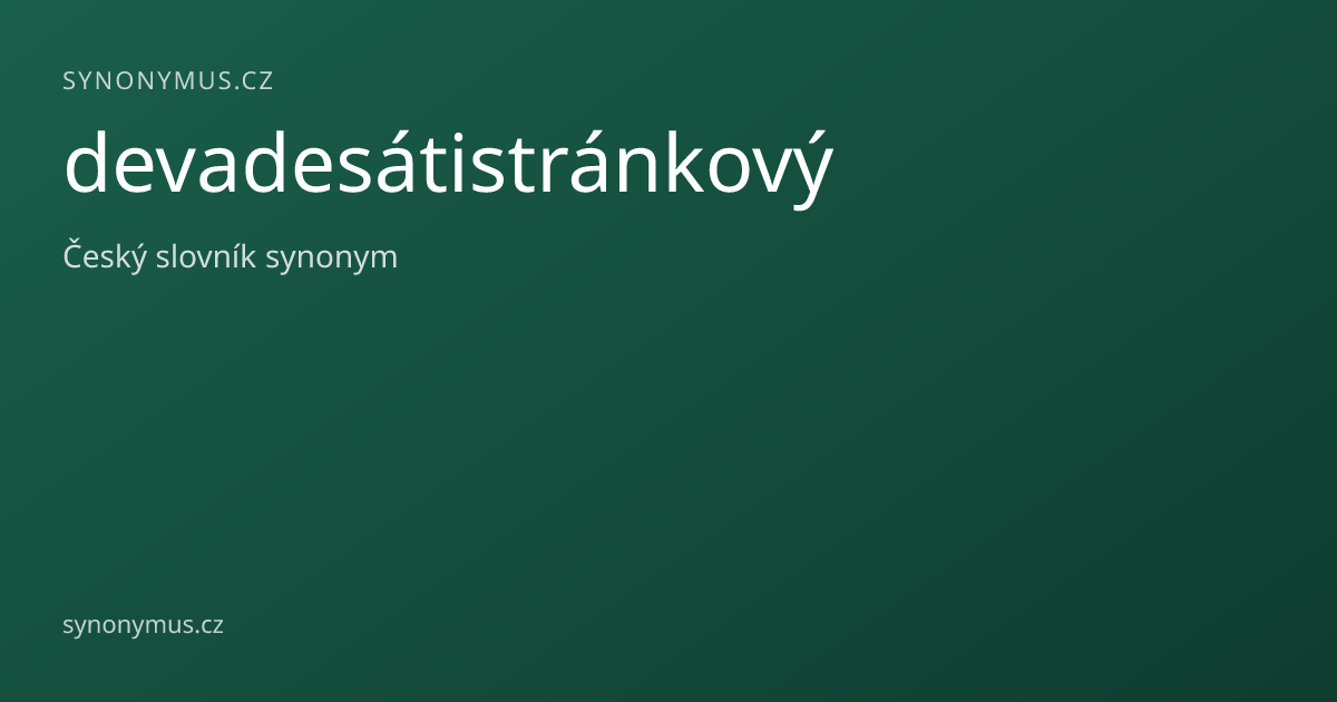 Náhled odkazu: devadesátistránkový