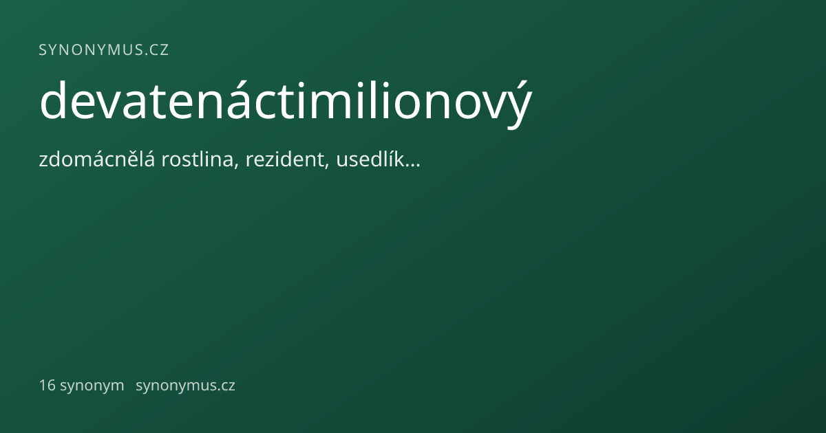 Náhled odkazu: devatenáctimilionový