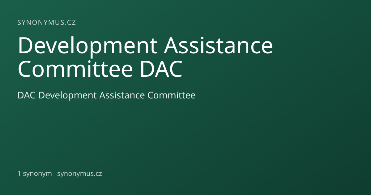Náhled odkazu: Development Assistance Committee DAC