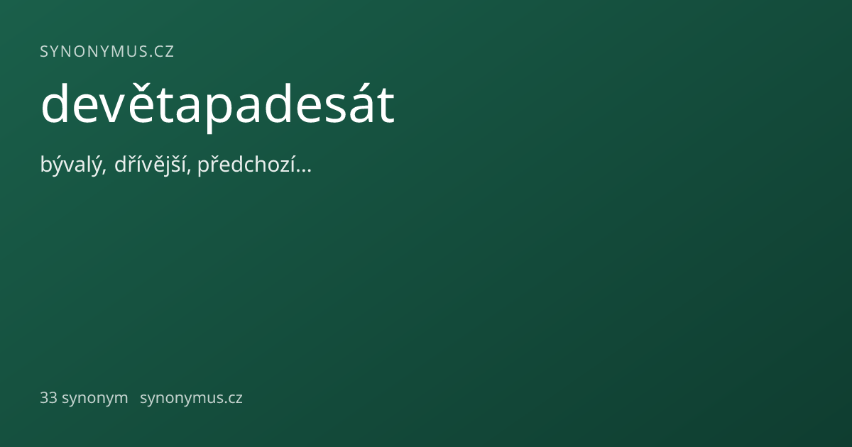 Náhled odkazu: devětapadesát