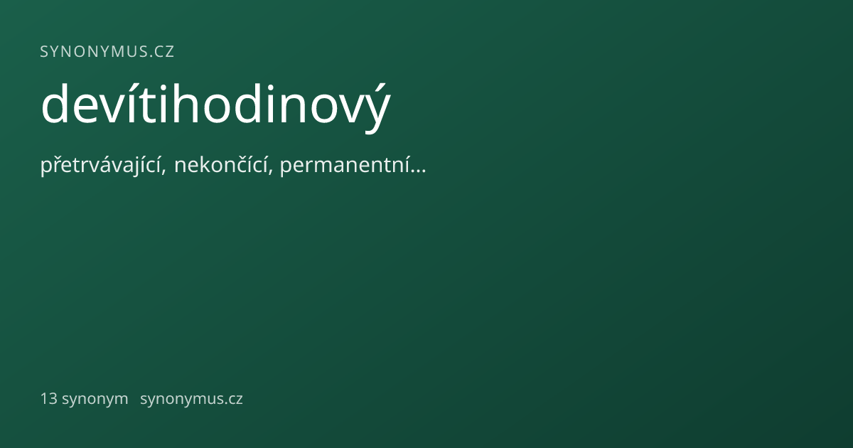 Náhled odkazu: devítihodinový