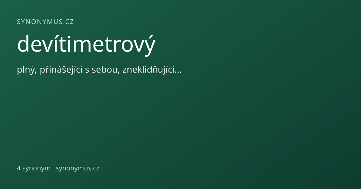 Náhled odkazu: devítimetrový