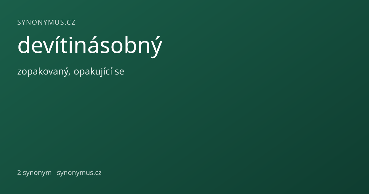 Náhled odkazu: devítinásobný