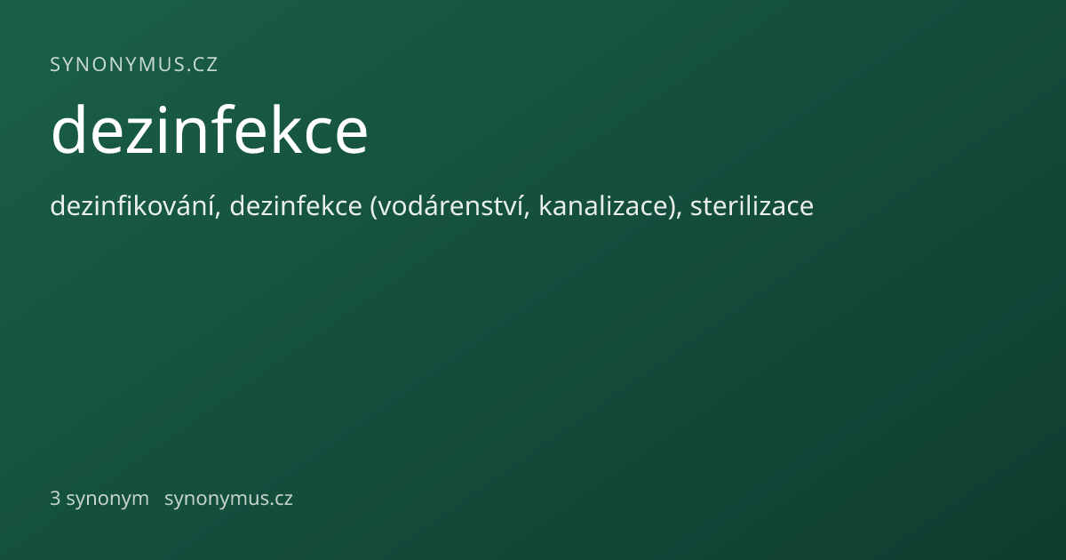 Náhled odkazu: dezinfekce