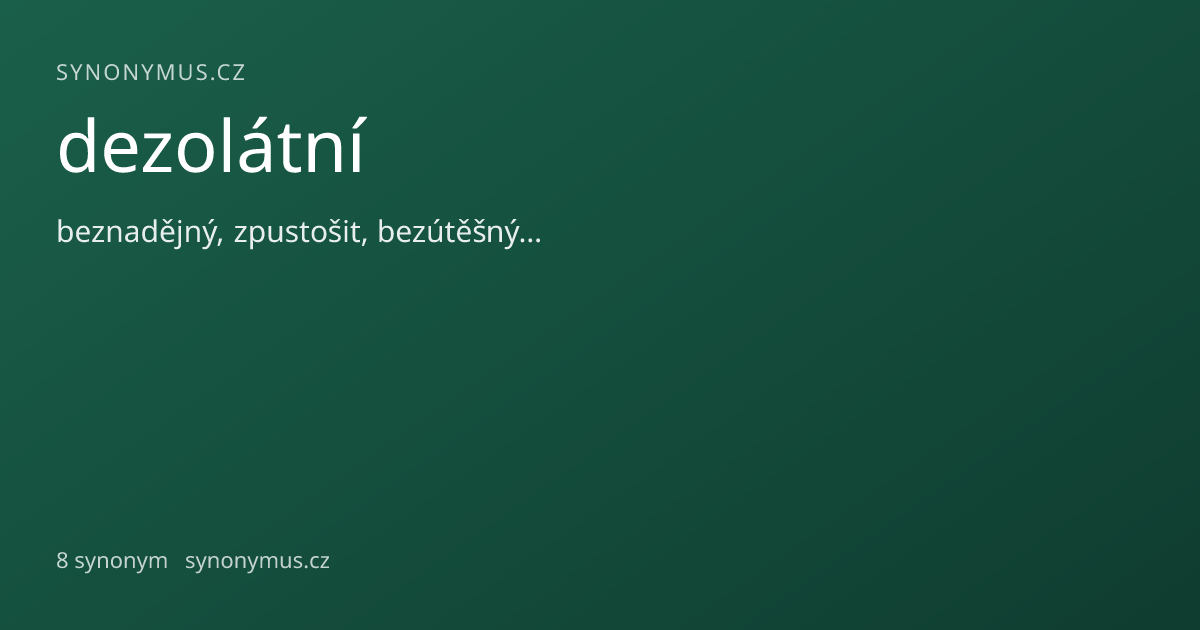 Náhled odkazu: dezolátní