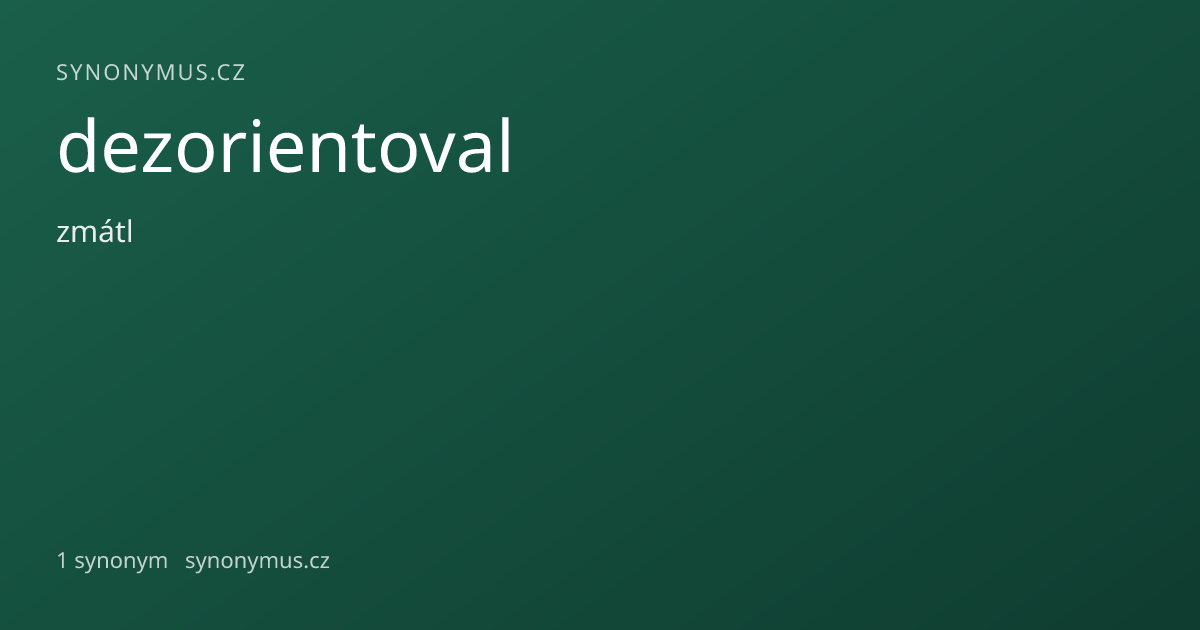 Náhled odkazu: dezorientoval