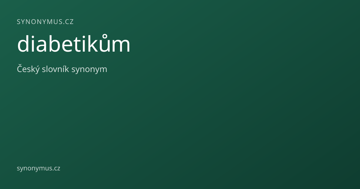 Náhled odkazu: diabetikům