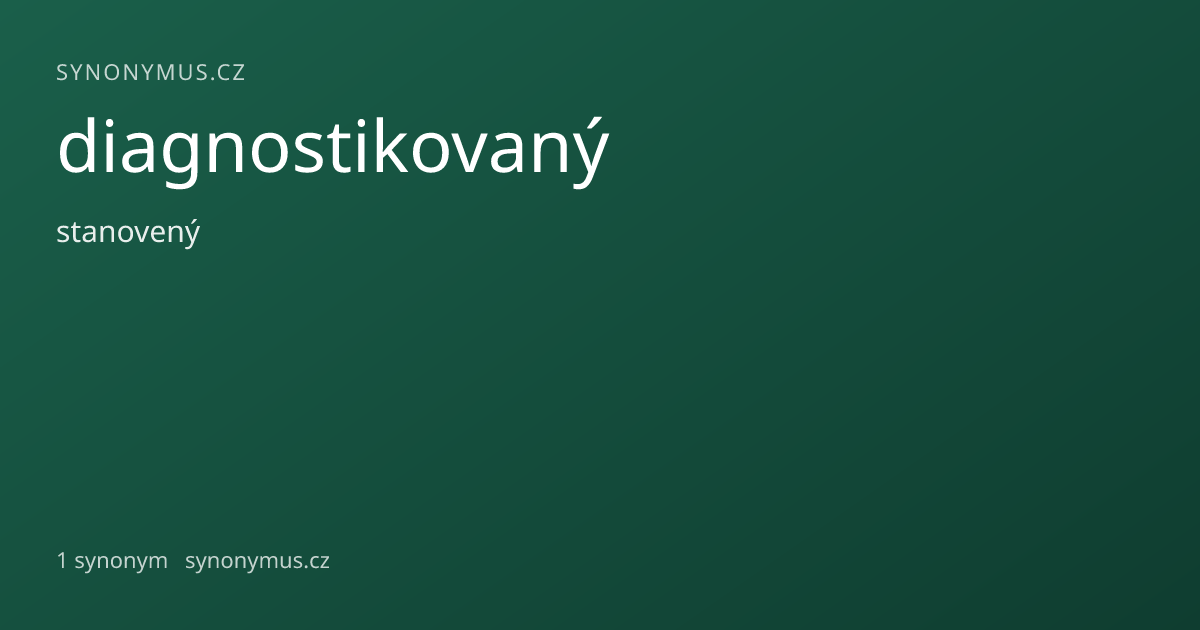 Náhled odkazu: diagnostikovaný