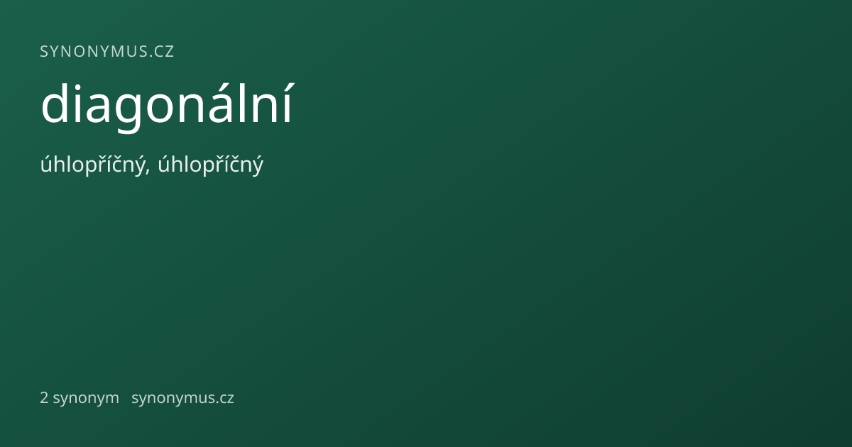 Náhled odkazu: diagonální