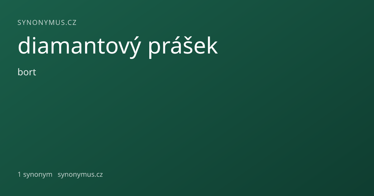 Náhled odkazu: diamantový prášek