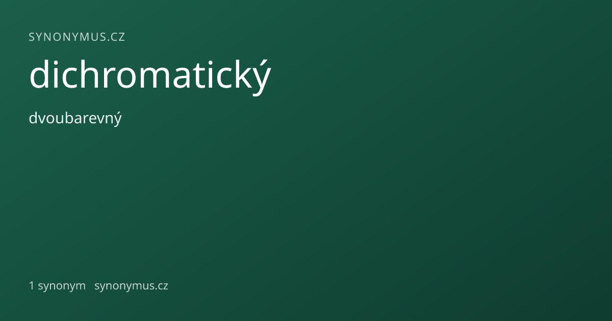 Náhled odkazu: dichromatický