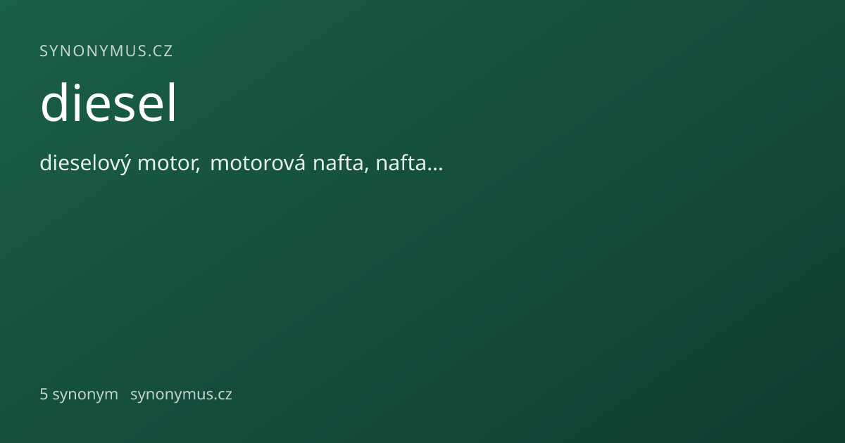 Náhled odkazu: diesel