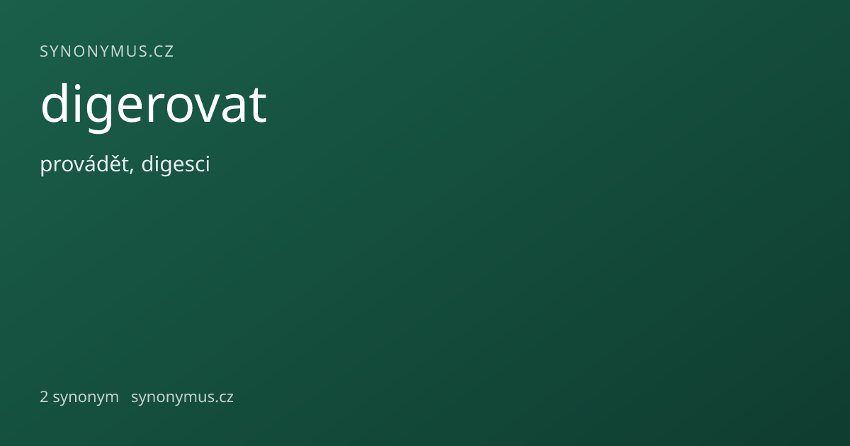 Náhled odkazu: digerovat