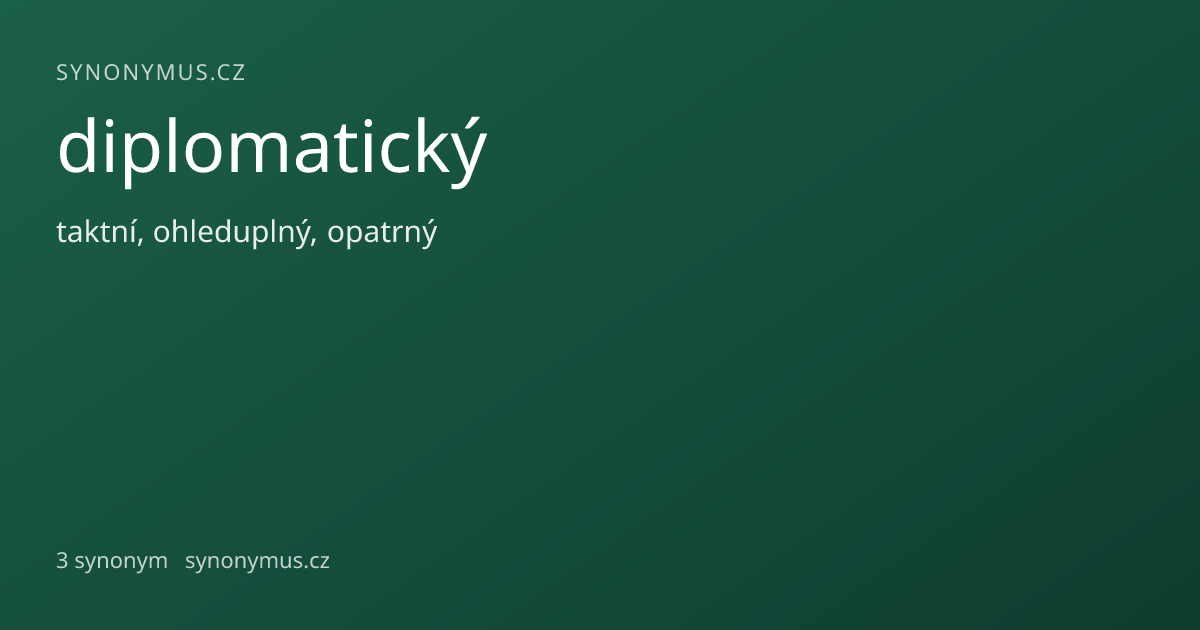 Náhled odkazu: diplomatický