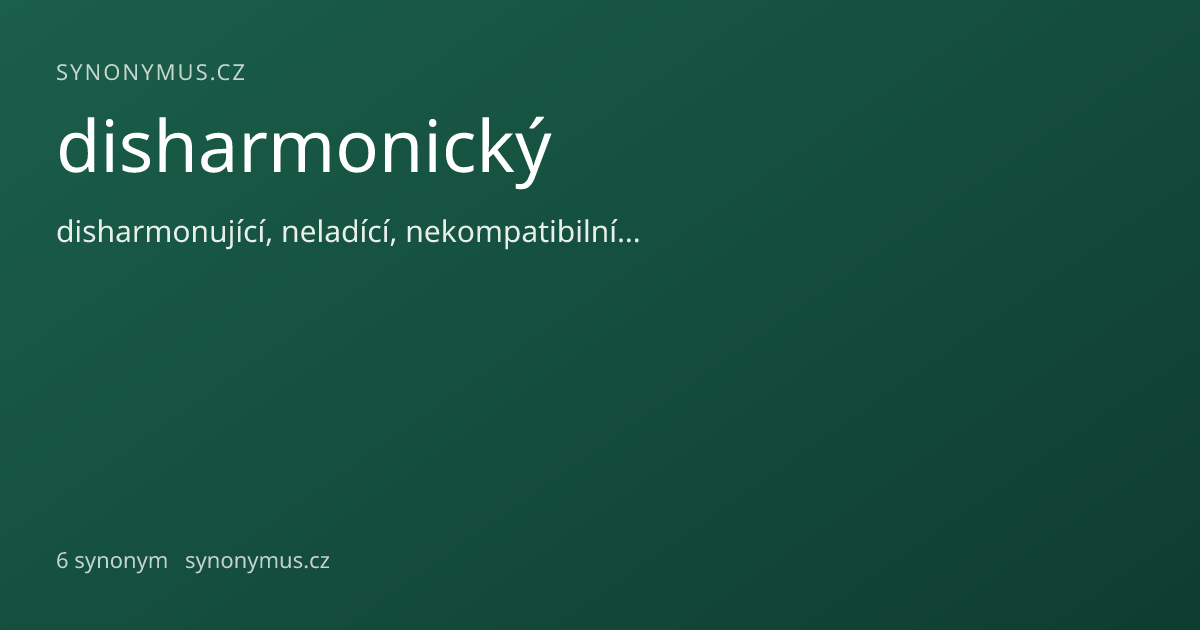 Náhled odkazu: disharmonický