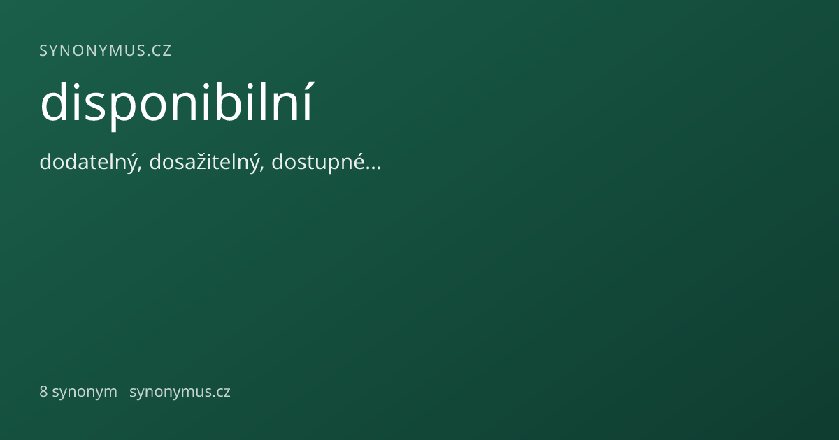 Náhled odkazu: disponibilní