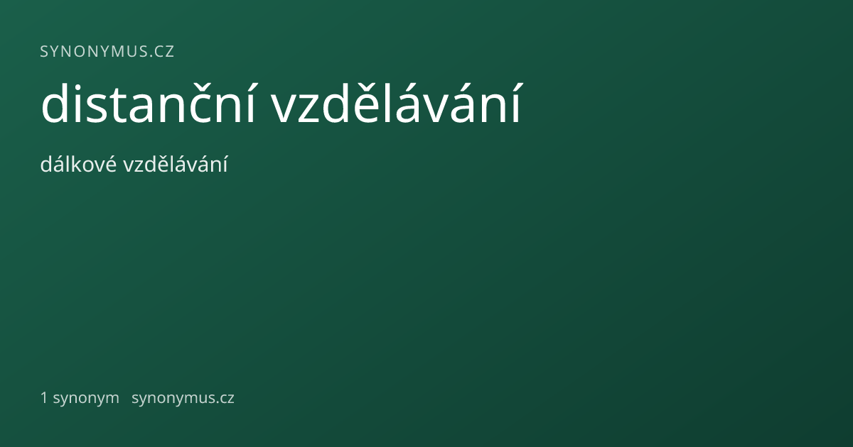 Náhled odkazu: distanční vzdělávání