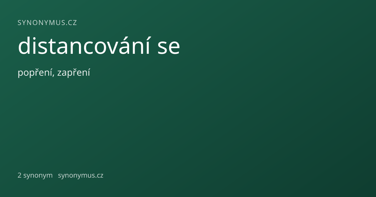 Náhled odkazu: distancování se