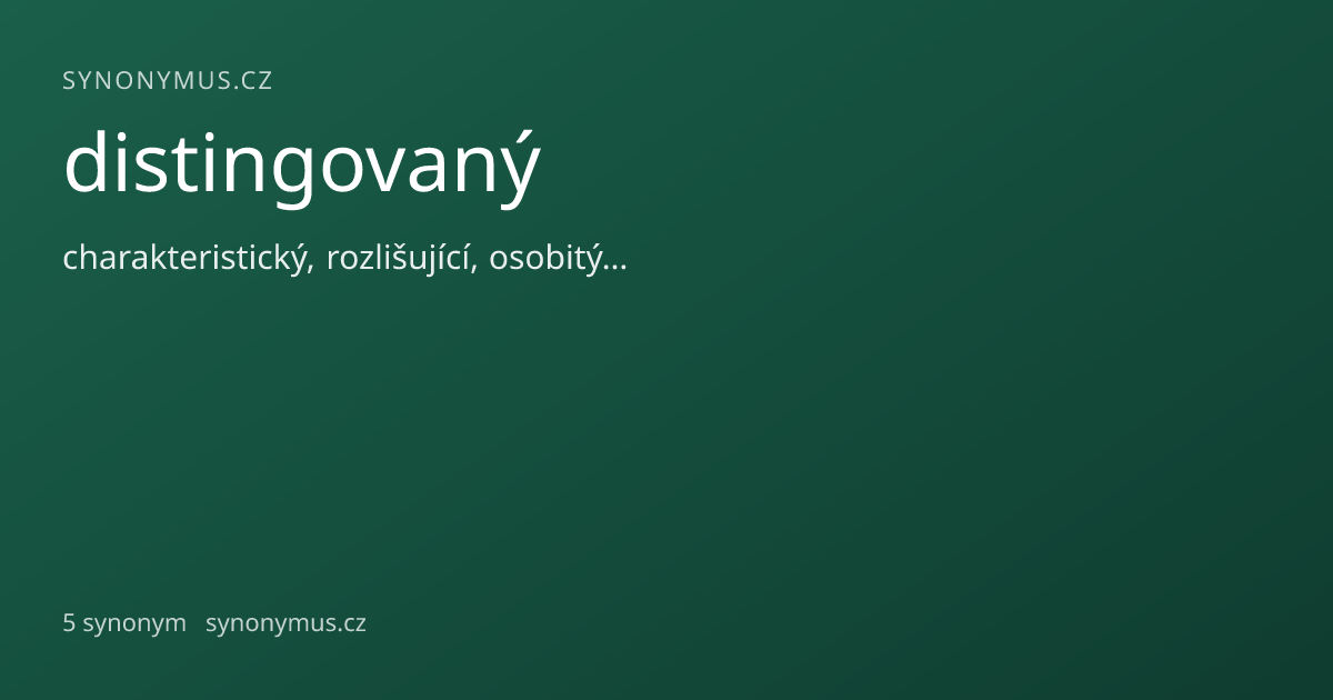 Náhled odkazu: distingovaný
