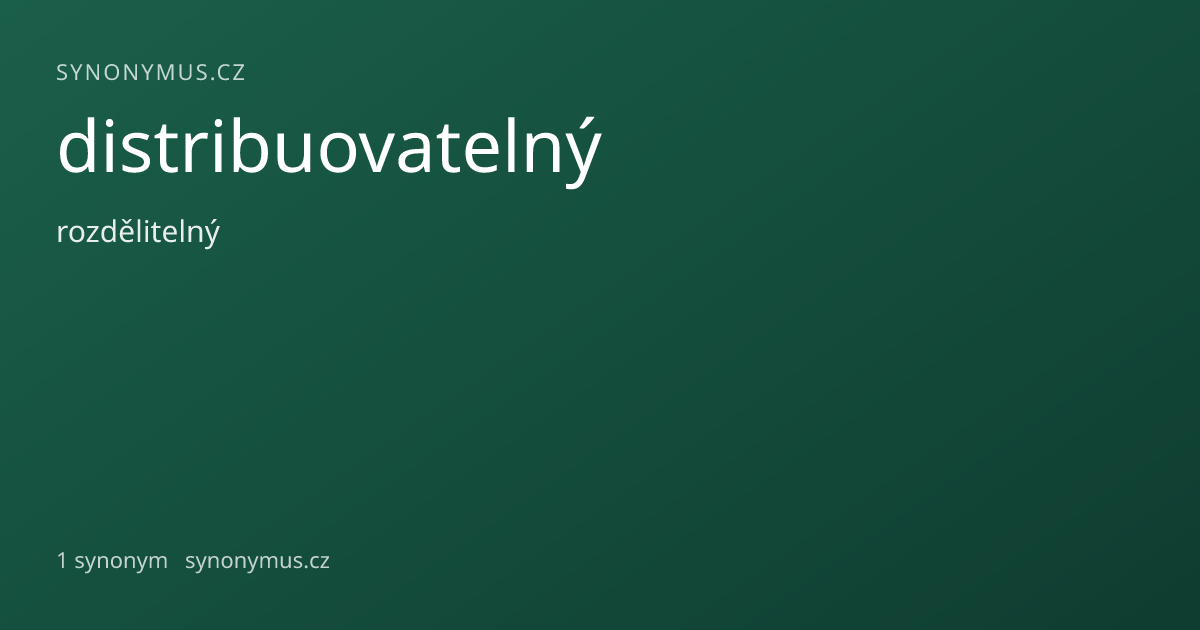 Náhled odkazu: distribuovatelný