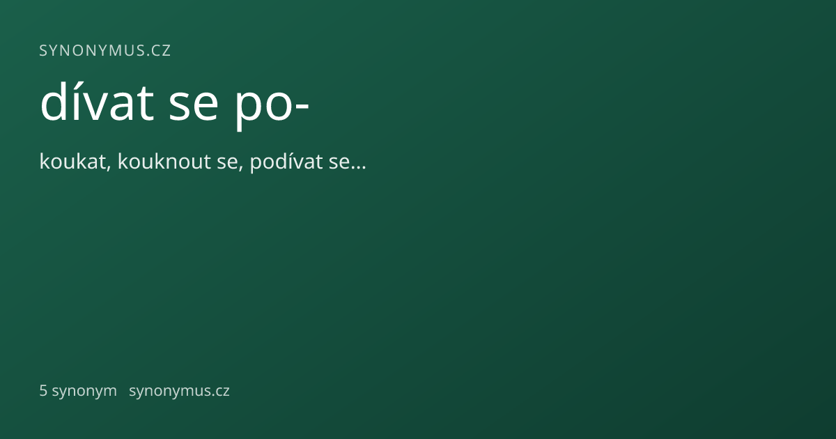 Náhled odkazu: dívat se po-