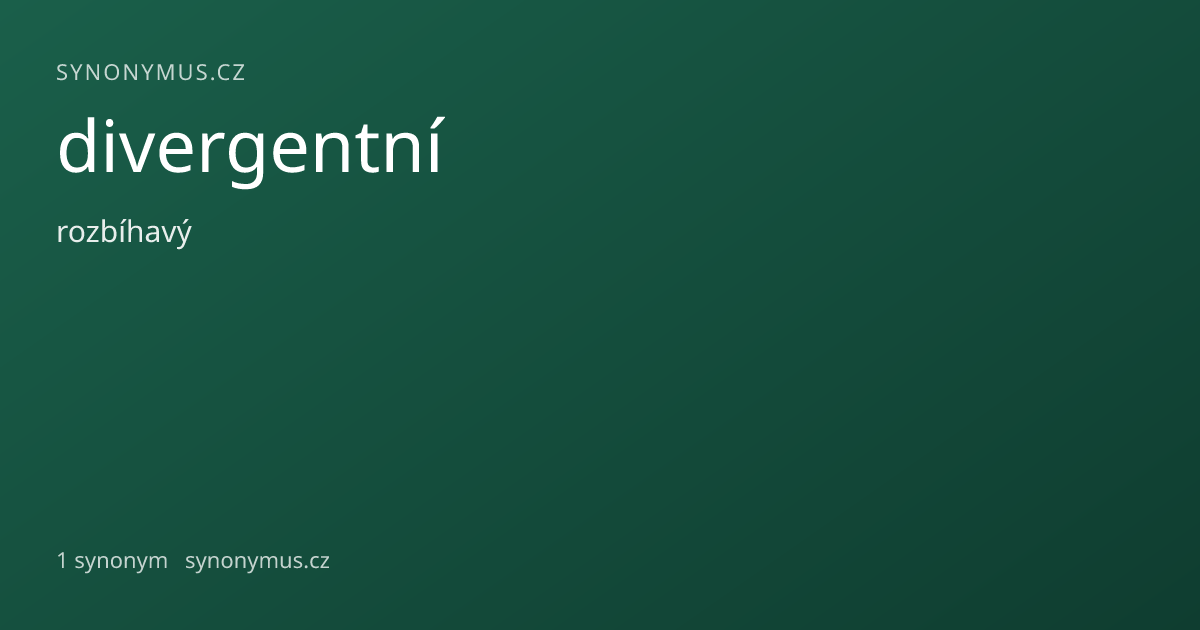 Náhled odkazu: divergentní
