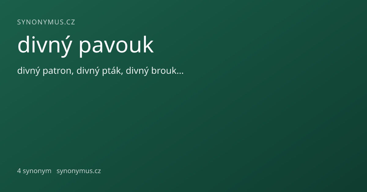 Náhled odkazu: divný pavouk