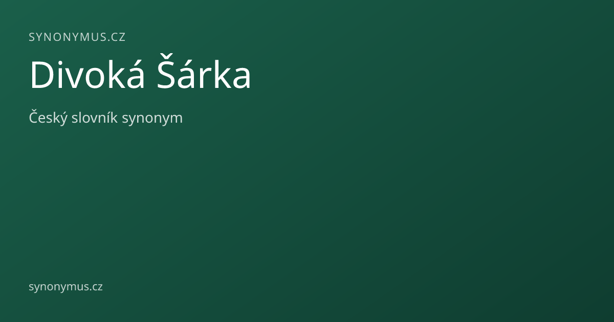 Náhled odkazu: Divoká Šárka