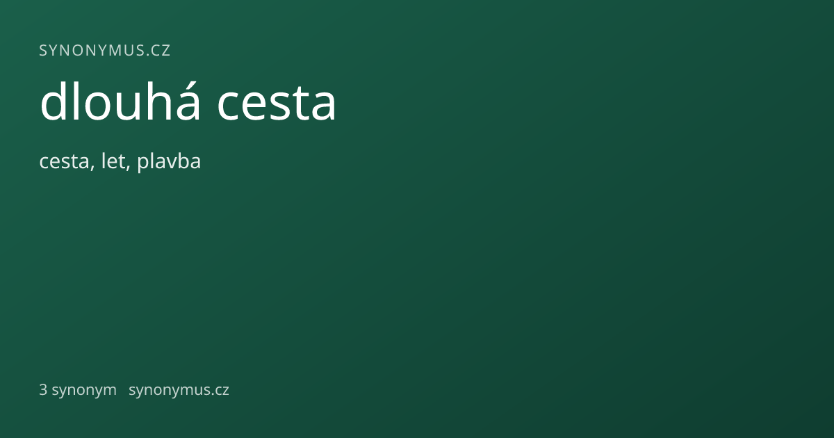 Náhled odkazu: dlouhá cesta