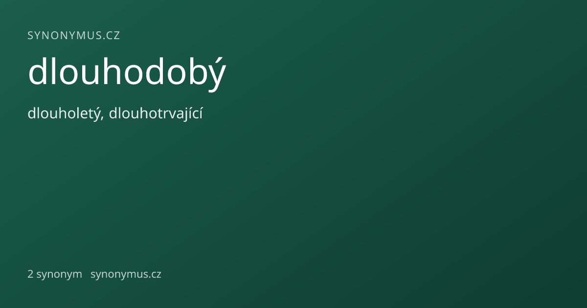 Náhled odkazu: dlouhodobý