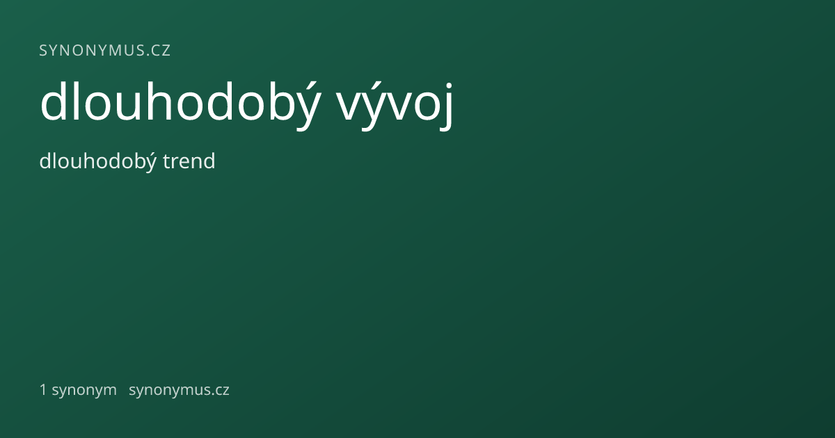 Náhled odkazu: dlouhodobý vývoj