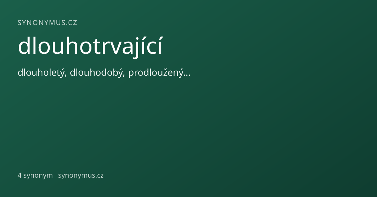 Náhled odkazu: dlouhotrvající