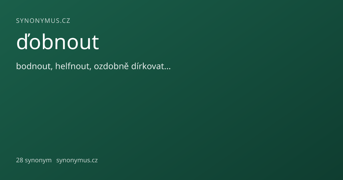 Náhled odkazu: ďobnout