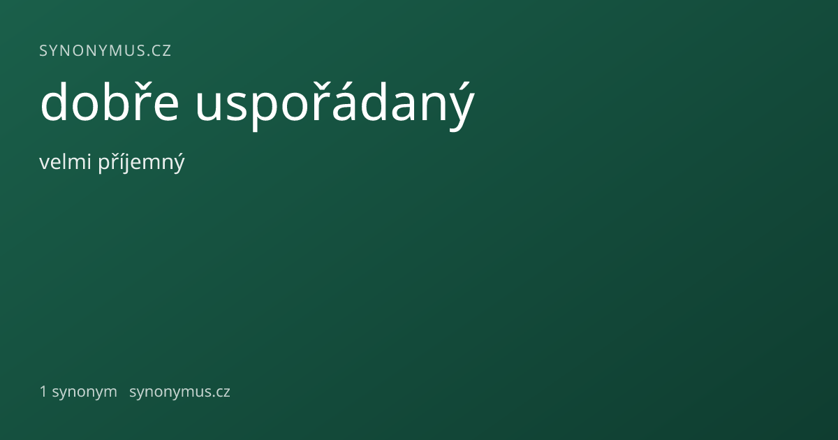 Náhled odkazu: dobře uspořádaný
