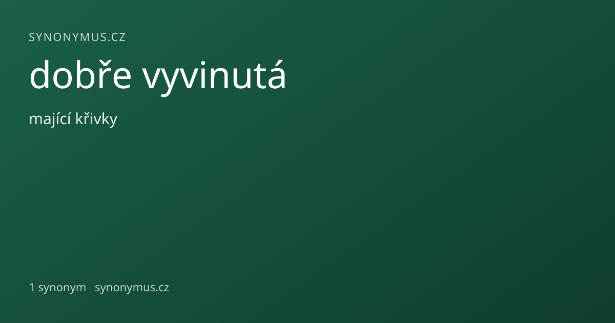 Náhled odkazu: dobře vyvinutá