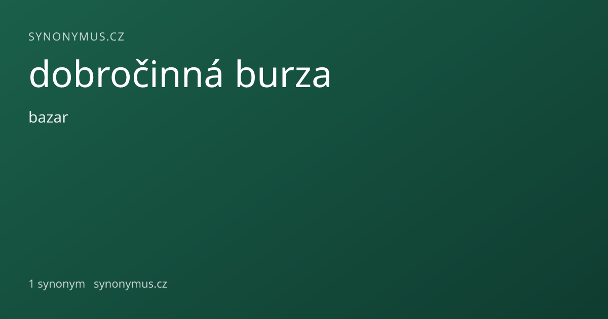 Náhled odkazu: dobročinná burza
