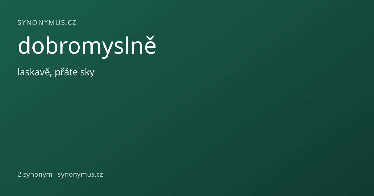 Náhled odkazu: dobromyslně