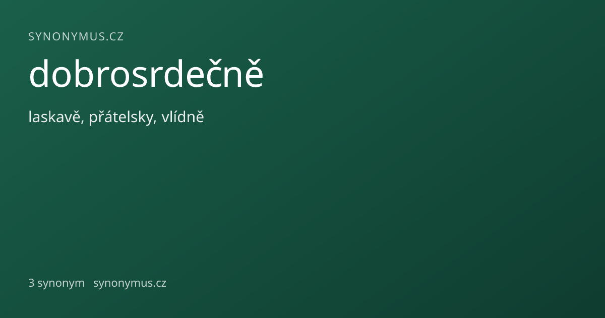 Náhled odkazu: dobrosrdečně