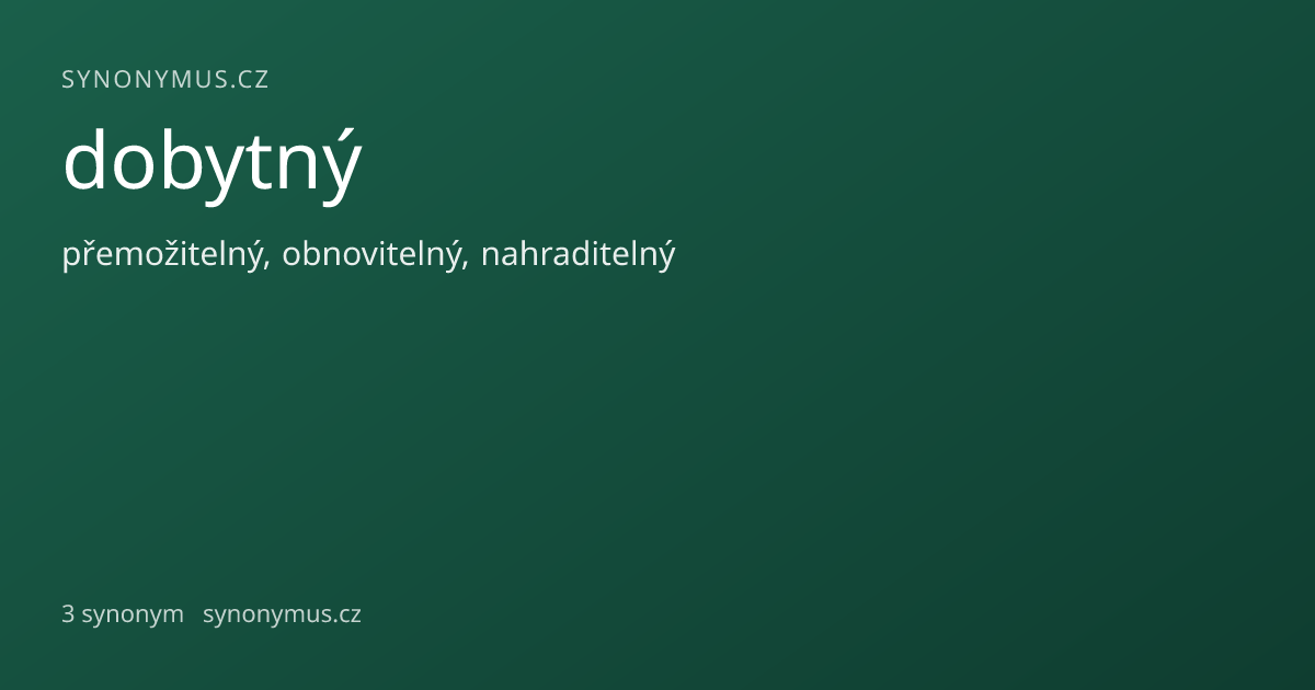 Náhled odkazu: dobytný