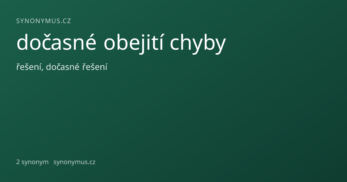 Náhled odkazu: dočasné obejití chyby