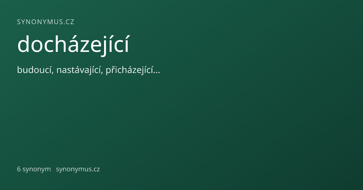 Náhled odkazu: docházející