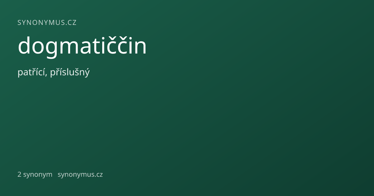 Náhled odkazu: dogmatiččin