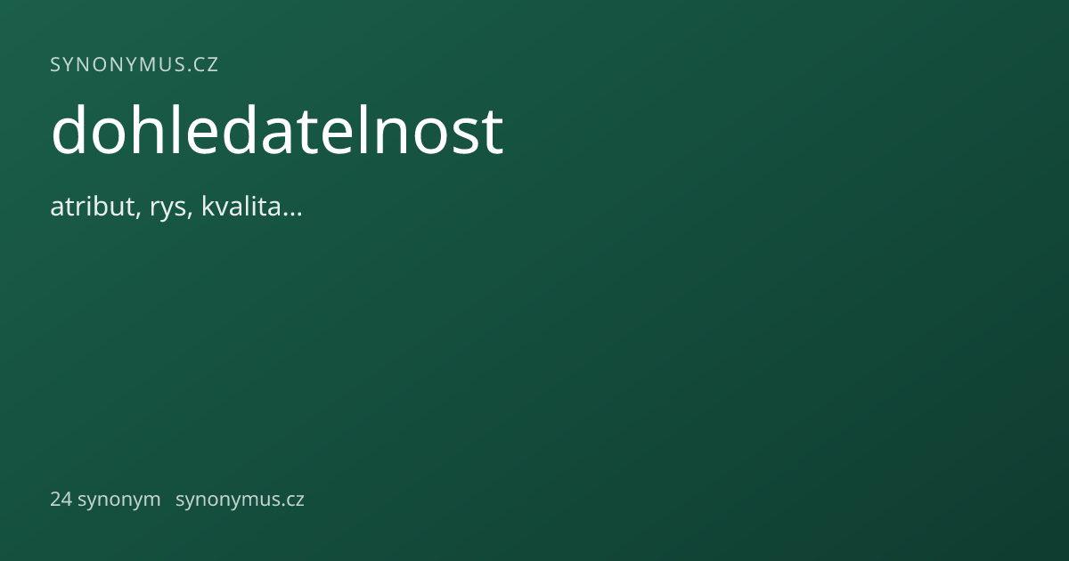 Náhled odkazu: dohledatelnost