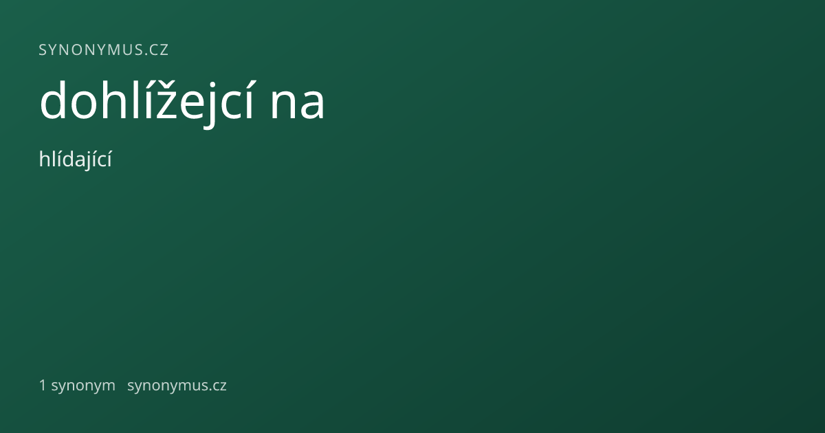 Náhled odkazu: dohlížejcí na