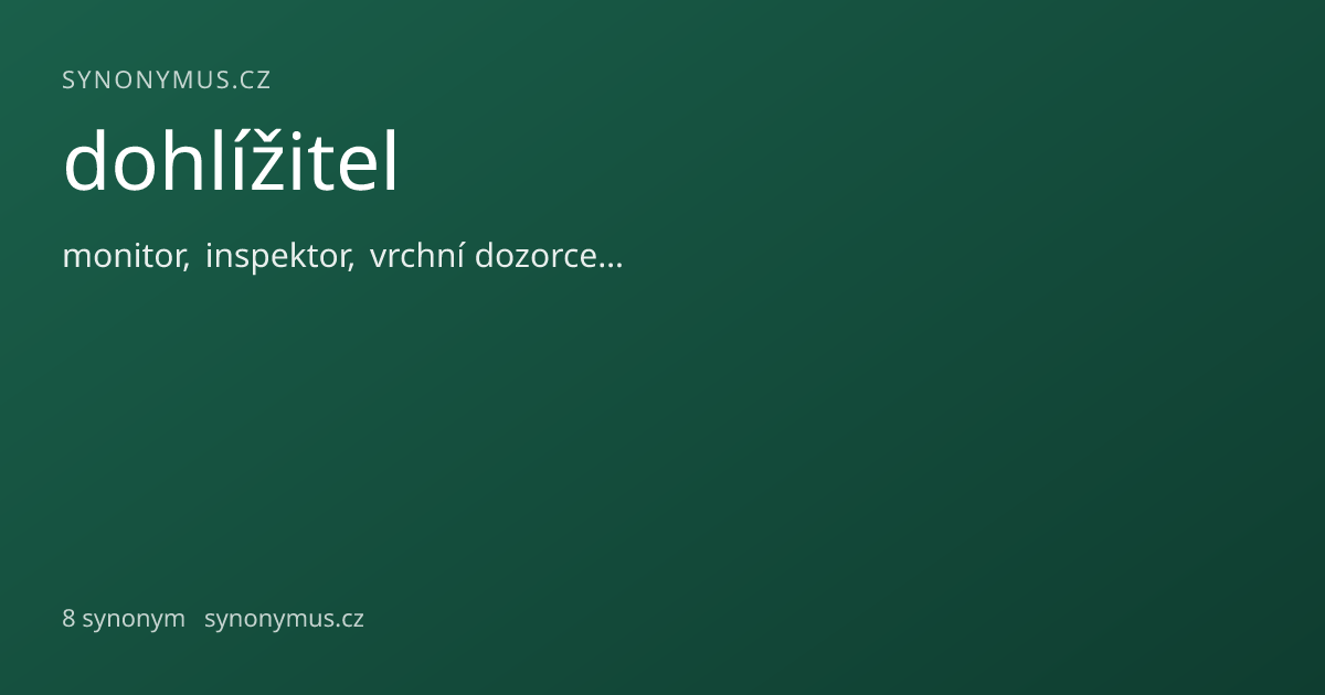 Náhled odkazu: dohlížitel