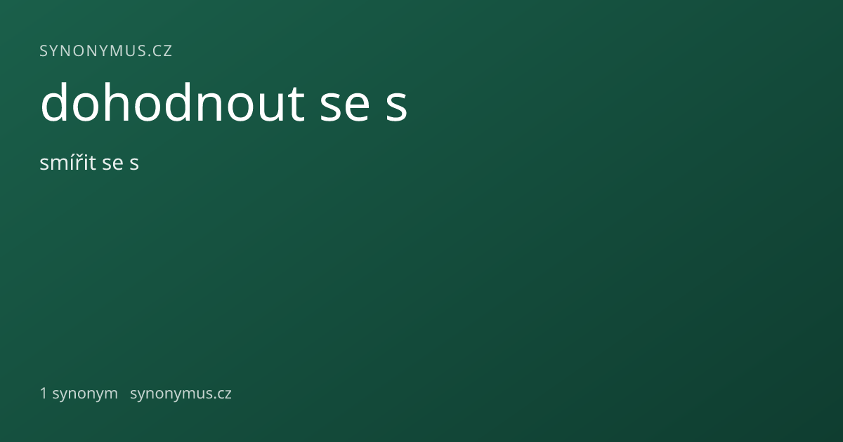 Náhled odkazu: dohodnout se s