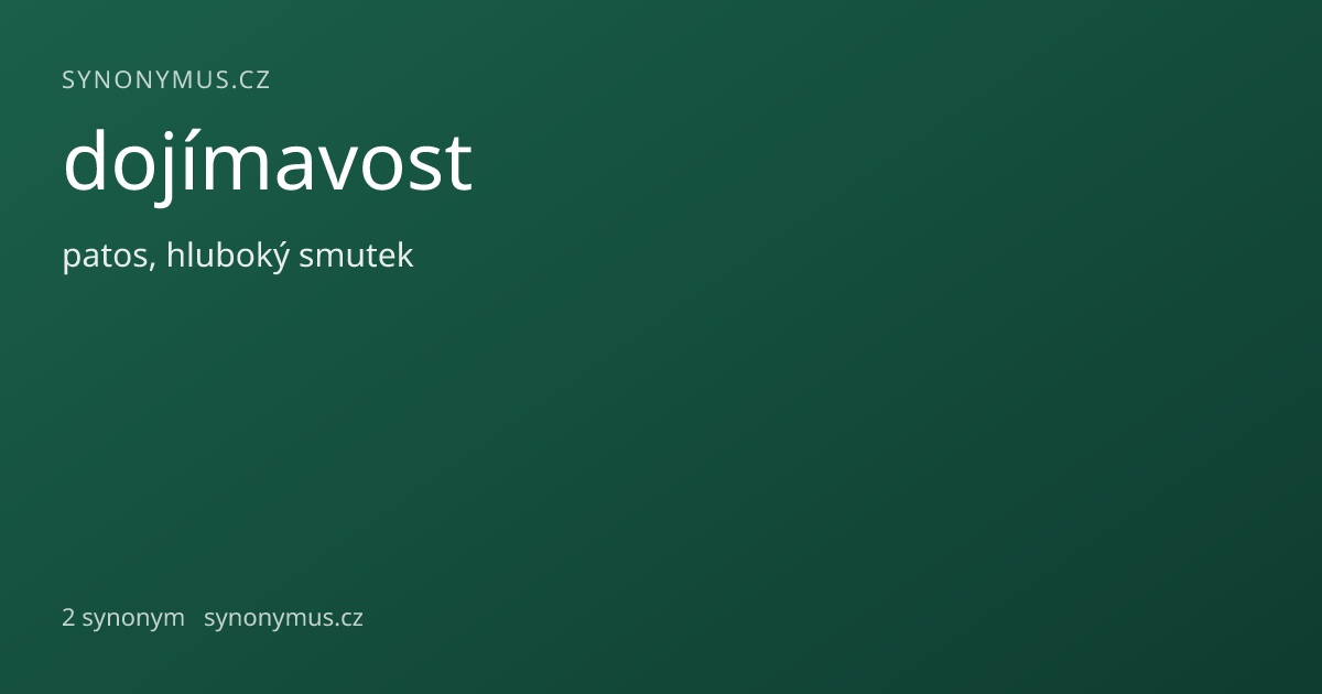 Náhled odkazu: dojímavost