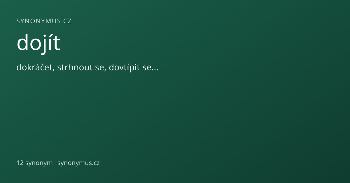 Náhled odkazu: dojít