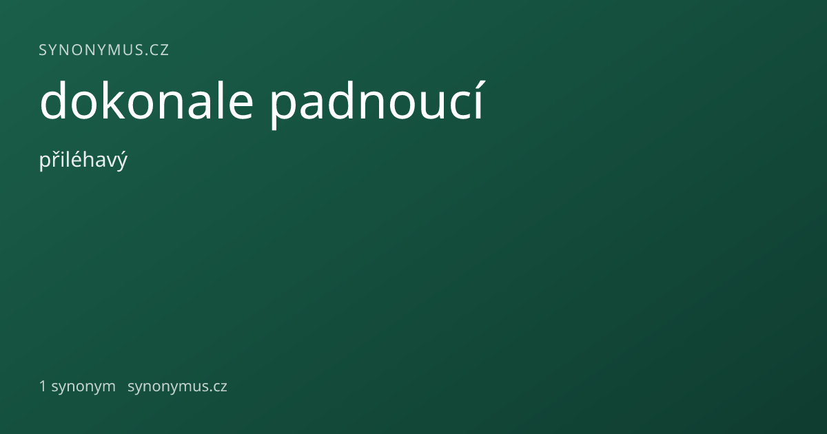 Náhled odkazu: dokonale padnoucí